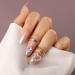 Rumtock Vintage Crystal Nail Protecting Silver Ring Nail Art Ladies Jewelry Finger Tip Manicure Ring for Women Girls Silver-1