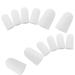 10 Pcs 100% Gel Toe Caps - Comfort Soft Protectors for Blisters & Corns - Adult Big & Small Toes - White - Buy Online on GoSupps.com