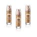 Maybelline New York Dream Satin Fluid Foundation SPF13-68 Caramel Amber, Pack of 3 (3 x 30 ml)