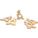 Wendysun 2pcs Cartoon Kangaroo Wood Teether Set - Natural Beech Teething Toy for Baby DIY Pendant - Nursing and Soothing Toy - Buy Online on GoSupps.com