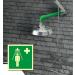 Buy NOTLOK Safety Work Character DIN EN ISO 7010 Fire Protection Sign - Photoluminescent Plastic Plate - Easy Assembly - Emergency Shower 15x15 cm - International Shipping Available - Buy Online on GoSupps.com