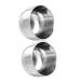 Wooneky 2 pieces of shaving bowl stainless steel bladder peel Long -lived shaving container made of stainless steel shaving shell for men soap foam shell men bladder shell hairdressing shaving shell