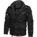Hanxiulin Men's Fleece Jacket - Plush Cuddly Winter Coat Long Arm Wool Outerwear Casual Fashion Black 3XL - Buy Online on GoSupps.com