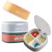Buy Pill Organizer 4 Times a Day | Small Vitamin & Supplement Case | White Pill Box for Medicine - Buy Online on GoSupps.com