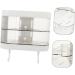 Amosfun 4pcs Box Storage Box Make up Holder Rotating Stand Washcloth Holder Makeup Organzier Soap Draining Mounted Holder Home Soap Case Soap Holder Plastic No Punching White - Buy Online on GoSupps.com
