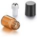 12 Mini Amber Glass Roller Bottles with Black Caps & Steel Balls - Essential Oil & Perfume Storage Jars (2ml) - Perfect for Aromatherapy Samples - Buy Online on GoSupps.com