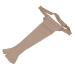 Lymphedema Arm Sleeve Breathable Professional Elastic Polyurethane Post Mastectomy Support Arm Sleeve Hook and Loop Wearing Tightly for Swelling Support(XL Left Hand)