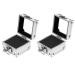 Lurrose 2PCs nail drilling stock holder Displayer Organizer container housing nail heads Standing box stand for nail file bits manicure tool nail salon polishing