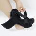 Adjustable Drop Foot Support & Plantar Sling Sleep Sock - Night Splint for Comfortable Sleeping - 40x26cm Black - Buy Online on GoSupps.com