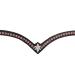 Leone Equipment Browband Horse Glitter in Gift Box (Pony Pink Stones/Black Leather)