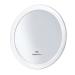 Frcolor 10X Magnifying Mirror with 3 Suction Cups  Cosmetic Make Up Mirror Pocket Mirror 5.9 Inch (White)