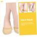 3 Pairs Yoga Toe Protectors - Non-Slip Forefoot Cushion Pads | Sweat-Absorbent Half Palm Socks for Comfort - Buy Online on GoSupps.com
