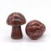 Natural Crystal Rough 0.7" Mini Mushroom Stone Carved Natural Quartz Crystal Statue Decor Gift