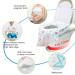 Homgaty 20 Pack Toilet Seat Covers Disposable  Extra Large XL Portable Potty Seat Covers for Kids and Toddler Potty Training or Home Travel Public Toilet Use(with Stick Tape Individually Wrapped) - Buy Online on GoSupps.com