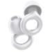 Waymaytecy Reusable earplugs for noise reduction soft earplugs for sleeping silicone hearing protection suitable for travel work sleep train aircraft office (white)
