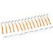 Small L-Shaped Interdental Brush - 25 Pieces for Oral Care & Tooth Whitening | Push-Pull Cleaning Tool Jaw-Friendly Design in Orange - Buy Online on GoSupps.com
