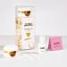 Le Mini Macaron DIY Gel Manicure Kit | Gel Nail Polish Kit w/ LED Nail Dryer Lamp 1 Gel Polish Cuticle Stick Nail File & Remover Wraps Milkshake