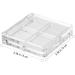DOITOOL 40 Pcs Boxes Eye Shadow Box Highlighter Empty Makeup Palette Empty Eyeshadow Pallets Make up Sample 6x6cmx4pcs Transparentx4pcs - Buy Online on GoSupps.com