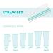 Swig Life Luxy Leopard + Blush Reusable Straw Set with Cleaning Brush - 10.25 Long Straws for 20oz, 22oz, and 32oz Tumblers - Buy Online on GoSupps.com
