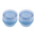 TOYANDONA Lot de 2 Bo tes Poudre Portables avec Houppette Douce pour B b Distributeur de Poudre pour Couches tui Compact Bleu Ciel pour Voyages et Soins Peau Sensibles Dosage