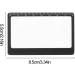Credit Card Size - Ultra-Thin Wallet | 3X Magnifying Glass for Reading Books Portable Pocket with HD Reading Multifunctional with Ruler Littryee Black - Buy Online on GoSupps.com