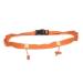 Running number belt with elastic gel and reflective strip for runners cyclists triathletes start number belts with bag start number belt nutrition hip belt start number belt 6 orange