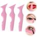 Mikinona 3pcs Silicone Beauty Ruler Eyeliner Pencil Eyeshadow Stencils Aid Makeup Guide Stencils Puzzle Bevel 15X4.15CM Pink-2 - Buy Online on GoSupps.com
