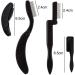 Folding Eyelash Comb and Eyebrow Brush Set - Metal Teeth Grooming Brushes for Defined Lashes and Brows - Buy Online on GoSupps.com