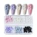 30 Pcs Ribbon Bow Nail Charm 3d Bow Nail Art Resin Bow Nail Korean Manicure Charms Decorations Nail Accessories