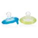 N by - 2 Natural Flex Pacifiers Cherry Shape - Green & Aqua - 6-36 months