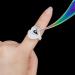 200 PCS Disposable Heart Shape Glue Ring Holders for Eyelash Extension and Nail Art - White - Buy Online on GoSupps.com