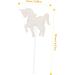 HOMSFOU 10pcs Unicorn Plugin Sequin Cupcake Toppers Cake Decorations Rainbow Cupcake Toppers Dessert Topper Celebration Party Decor Glitter Bride Cloth Insert Card Sequins Assorted Color 12x6cm - Buy Online on GoSupps.com