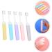 Buy SOLUSTRE 5pcs Folding Travel Toothbrush Set - Portable Travel Accessories for Adults - Ideal for Camping & Home Use - Buy Online on GoSupps.com