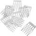 PULABO 20 pieces/piece 5 teeth diy metal wire hair clip bridal wedding veil comb Durable - Buy Online on GoSupps.com