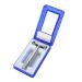 Silver Anti-slip Durable Manual Double Edge Straight Zinc Alloy for Men Beard Tool with Case Beard