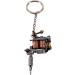 Mini Tattoo Machine Key Chain - Portable Gun Model Pendant Necklace for Artists - Grey (5.7 x 1.6 in) - Buy Online on GoSupps.com
