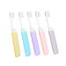 Beaupretty 5 pieces foldable toothbrush practical travel toothbrush wear -resistant toothbrush practical toothbrush foldable travel toothbrush household toothbrush camping travel toothbrush
