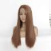 Buy Women's Brown Front Lace Wig - Chemical Fiber Straight Hair Set for Stylish Looks | International Shipping - Buy Online on GoSupps.com