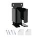 Amagogo wall bracket for electric organizer multi-purpose razor holder made of acrylic with two installations for shower and bathroom black