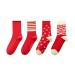 Chinese New Year Red Socks Fashion Women's Sports Cotton Socks Lunar Spring Festival Good Luck Socks (Color : Red-2 Size : 34-39) 34-39 Red-2