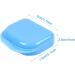 ZCDA Denture Box Retainer Case 3 Pcs Retainer Box for Braces Denture Retainer Mouth Guard Dry and Breathable (Pink White Blue) - Buy Online on GoSupps.com