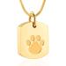 Memorial Jewelry personalized ashe necklace for dog - custom photo & text pet ash necklace pet/dog urn necklace for ash dog ash keeper hen chain gold