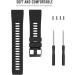 Meifox Silicone Replacement Band for Garmin Forerunner 35 Watch - Black - Buy Online on GoSupps.com