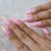Hujl artificial nail chrome powder coffin fake nails long chameleon mirror nail art tips princess dreamer salon style tips 24 ct