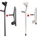 Ergonomic Folding Forearm Crutches for Adults Aluminum Lightweight Arm Cuff Crutch Heavy Duty for Standard and Tall Adults Lucky Star - Buy Online on GoSupps.com