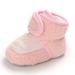 MASOCIO Baby Girls Boys Cute Sheep Booties Infant Soft Sole Crib Pram Prewalker Warm Boots 0-6 Months Pink