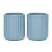 CSFICTS Toddler Cups Silicone Baby Cup - Mini Open Cup for Babies and Toddlers Unbreakable Drinking Training Cup BPA Free 2 Pack 6 Months+ (Ether)