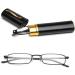 Kokobin Flexible Metal Reading Glasses - Unisex Feather-Hinge Readers with Case (2 St ck +1.0 Dioptria) - Perfect Visual Aid - Buy Online on GoSupps.com