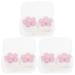 Ultechnovo plastic container 3 pieces contact lenses travel contact lenses case Set portable contact lens box kit contact lenses case kit case contact lenses travel container 7x4.5x2.5cm violet