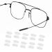 Nasal pads for glasses for impressions soft silicone rectangular for inserting silicone-nose pads for glasses glasses sunglasses transparent 10paris size S 10 pairs